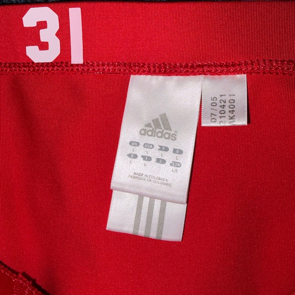 UNLV Adidas Volleyball Shorts Women’s Size Large Red Compression Climalite - Picture 5 of 9
